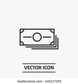 Outline money  icon illustration vector symbol