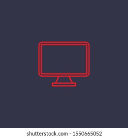 Outline monitor  icon.monitor  vector illustration. Symbol for web and mobile