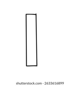 Outline monster alphabet element design