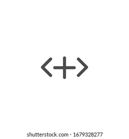 Outline more vector icon. More illustration for web, mobile apps, design. More vector symbol.