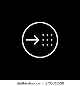 Outline more vector icon. More illustration for web, mobile apps, design. More vector symbol.
