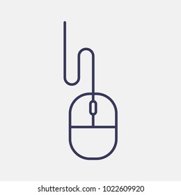 Outline mouse icon illustration vector symbol