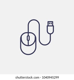 Outline mouse icon illustration vector symbol