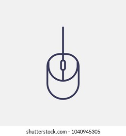 Outline mouse icon illustration vector symbol