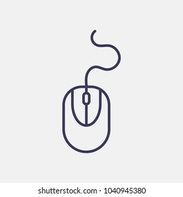 Outline Mouse Icon Illustration Vector Symbol