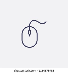 Outline mouse icon illustration,vector click sign symbol