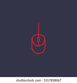 Outline mouse  icon.mouse  vector illustration. Symbol for web and mobile