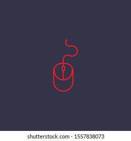 Outline mouse  icon.mouse  vector illustration. Symbol for web and mobile