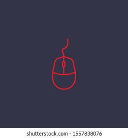 Outline mouse  icon.mouse  vector illustration. Symbol for web and mobile