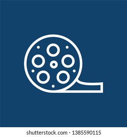 outline movie icon design vector