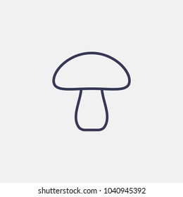 Outline mushroom icon illustration vector symbol