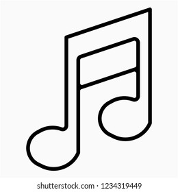 Outline Music vector icon