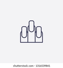 Outline nail icon illustration isolated vector sign symbol