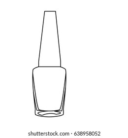 outline nail polish bottle cosmetic image