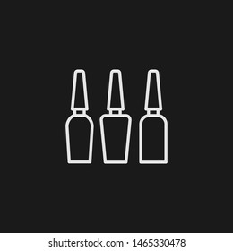 Outline nail polish vector icon. Nail polish illustration for web, mobile apps, design. Nail polish vector symbol.