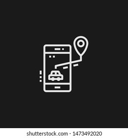 Outline navigation vector icon. Navigation illustration for web, mobile apps, design. Navigation vector symbol.