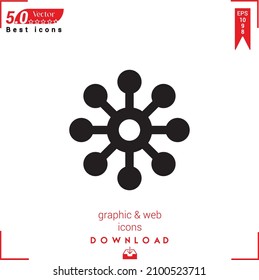 Outline networking Icon. networking icon vector isolated on white background. Graphic design, material-design, Best sellers 2022 icons, mobile application, UI UX design, EPS 10 format vector
