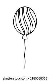 outline nice balloon accessory with fun style