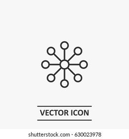 Outline node  icon illustration vector symbol