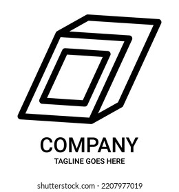 Outline number 0 logo design