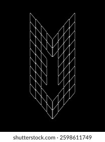 Outline number 1 real estate style. Spider web style monogram number design. Perfect for Corporate, T-shirts, Home, Architecture, Building and Construction. Also, suitable for sports cars, gamers.