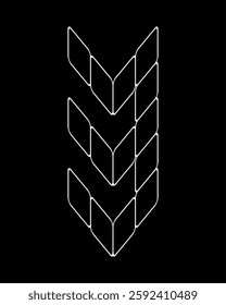 Outline Number "3" Minimalist vectors. This design is suitable for t-shirt, gamer, sports, construction, architecture, baseball, basketball, motorsport, sports car, motocross, etc.