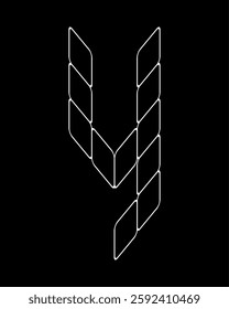 Outline Number "4" Minimalist vectors. This design is suitable for t-shirt, gamer, sports, construction, architecture, baseball, basketball, motorsport, sports car, motocross, etc.