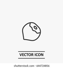 Outline nut   icon illustration vector symbol