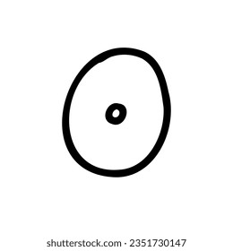 Outline O letter of latin english font in outline bubble style isolated on white background. For branding, font, logo, abc, presentation, alphabet, signboard, lettering, education.