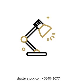 Outline Office Icon - Table Lamp
