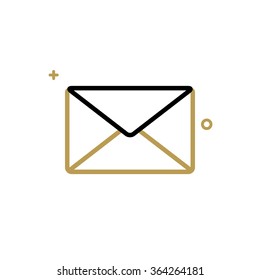 Outline Office Icon - Unread Message Envelope