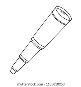 outline old monocular travel equipment navigation