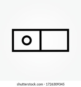 ilustración del vector de icono de esquema desactivado