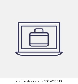 Outline online business icon illustration vector symbol