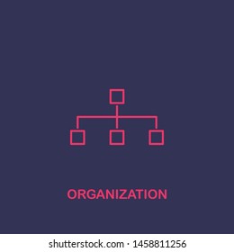 Outline organization icon.organization vector illustration. Symbol for web and mobile