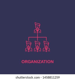Outline organization icon.organization vector illustration. Symbol for web and mobile