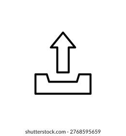 Outline Outbox icon for message sending
