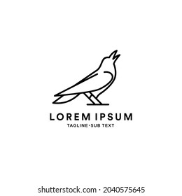 Esquema del vector de cuerdas de fila adecuado para el logotipo y la ilustración