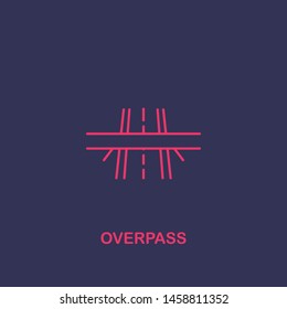 Outline Overpass Icon.overpass Vector Illustration. Symbol For Web And Mobile