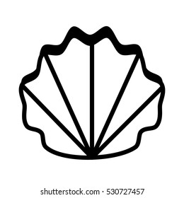 outline oyster fresh sketch beach vector illustration eps 10