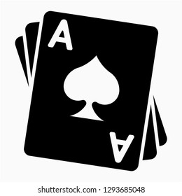 Outline pack of cards vector icon
