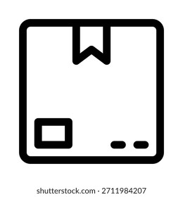 Gliederungspaket-Box-Symbol für Versand, Lieferung, Bestellung und Logistik.
