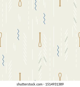 Outline paddle on a light background - vector background