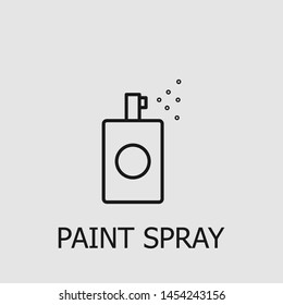 Outline paint spray vector icon. Paint spray illustration for web, mobile apps, design. Paint spray vector symbol.