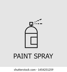 Outline paint spray vector icon. Paint spray illustration for web, mobile apps, design. Paint spray vector symbol.