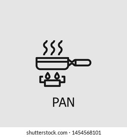 Outline pan vector icon. Pan illustration for web, mobile apps, design. Pan vector symbol.