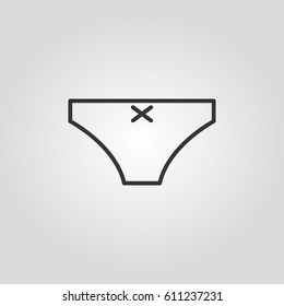 Outline panties web icon ilustration vector symbol