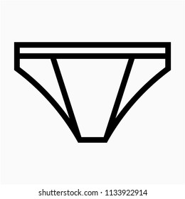 Outline pants pixel perfect vector icon