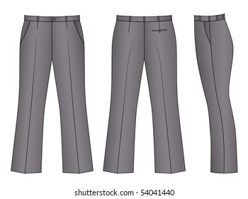 Outline Pants Vector Illustration Isolated On Stock Vector (Royalty ...