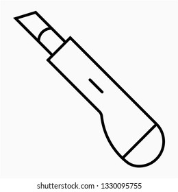 Outline Paper cutter vector icon